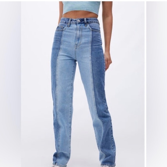 PacSun Denim - Pacsun Eco Two-Tone 90’s Boyfriend Jeans, Y2K